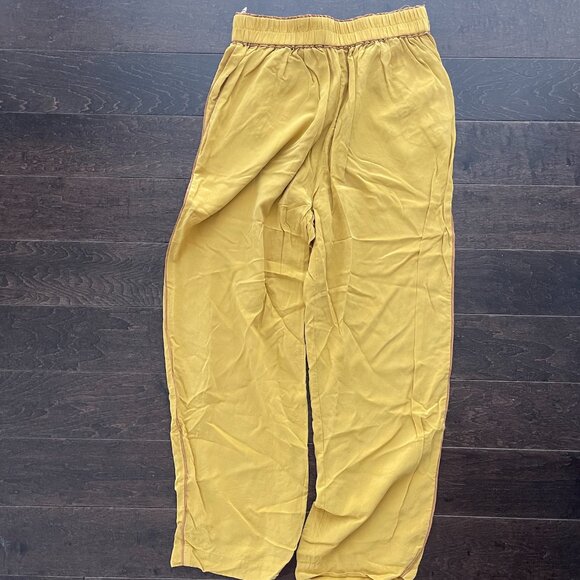 Wilfred Le Fou Silk Gold Pants - Picture 1 of 4